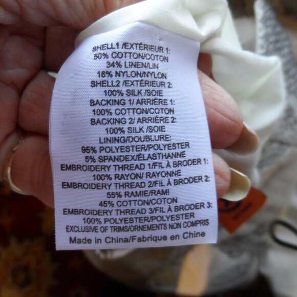 Tory Burch Light Green Multi Printed Quilted/Tweed Skirt Suit Size 4 - Picture 16 of 16